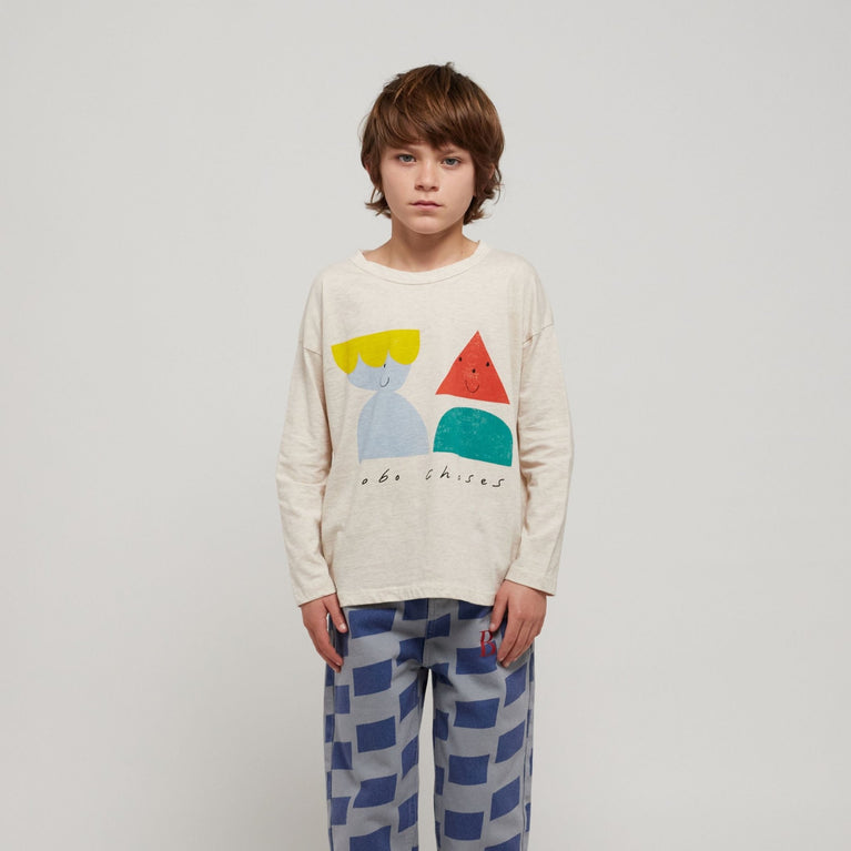 Bobo Choses - Funny Friends Langarmshirt aus Baumwolle in Beige - 2-3 Jahre - 8445782100111 - littlehipstar.com