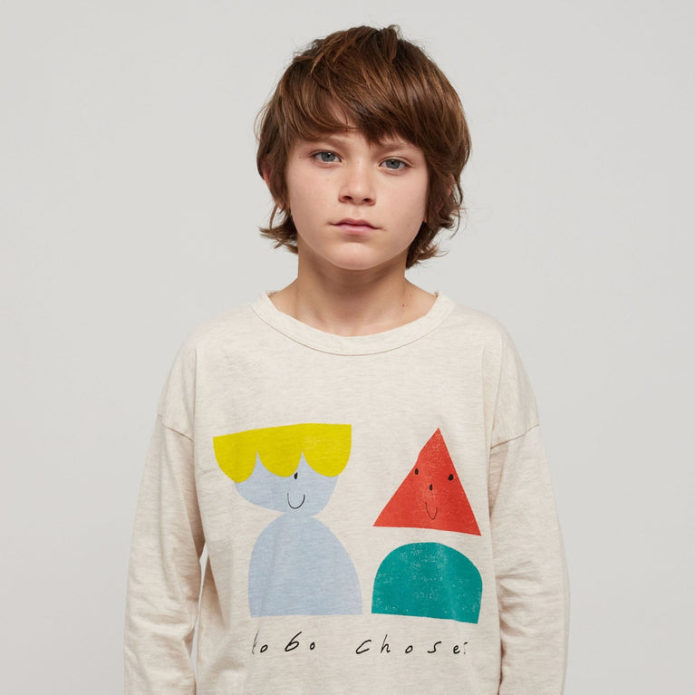 Bobo Choses - Funny Friends Langarmshirt aus Baumwolle in Beige - 2-3 Jahre - 8445782100111 - littlehipstar.com
