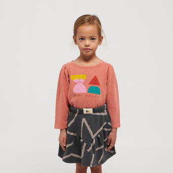 Bobo Choses - Funny Friends Langarmshirt aus Bio-Baumwolle in Salmon Pink - 2-3 Jahre - 8445782101088 - littlehipstar.com