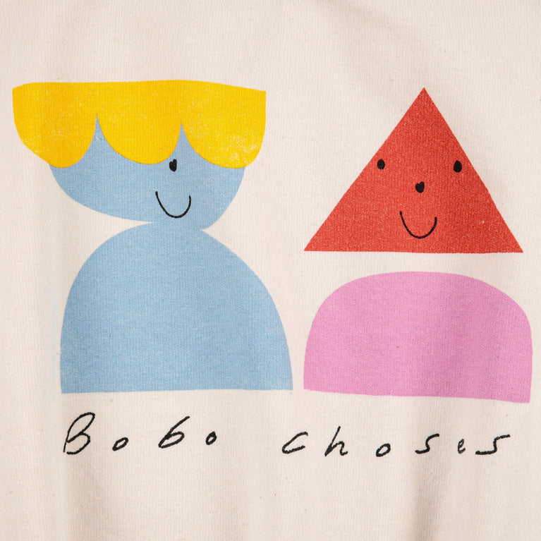 Bobo Choses - Funny Friends Sweatshirt aus Bio-Baumwolle in Weiß - 2-3 Jahre - 8445782104072 - littlehipstar.com
