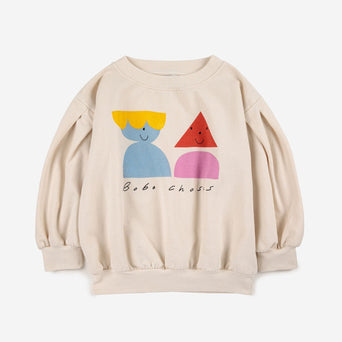 Bobo Choses - Funny Friends Sweatshirt aus Bio-Baumwolle in Weiß - 2-3 Jahre - 8445782104072 - littlehipstar.com