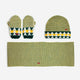 Bobo Choses - Geometric Kids Schal, Mütze & Fäustlinge in Offwhite - 3tlg. Set - Kopfumfang 52 cm - 8445782145983 - littlehipstar.com