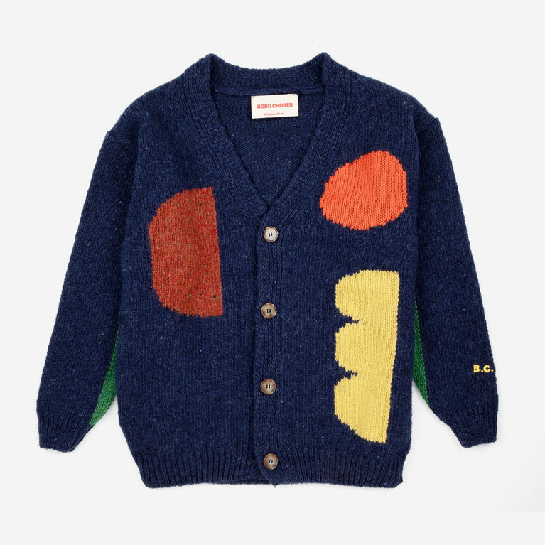 Bobo Choses - Geometric Shapes Cardigan aus Wollmix - 4-5 Jahre - 8445782112862 - littlehipstar.com