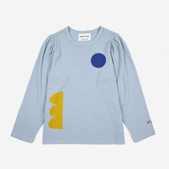 Bobo Choses - Geometric Shapes Langarmshirt aus Viskosemix in Hellblau - 4-5 Jahre - 8445782101224 - littlehipstar.com