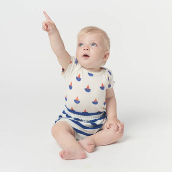 Bobo Choses - Gestreifte Bloomer Babyhose in Blau - 24 Monate - 8445782017174 - littlehipstar.com