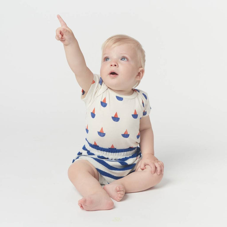 Bobo Choses - Gestreifte Bloomer Babyhose in Blau - 24 Monate - 8445782017174 - littlehipstar.com