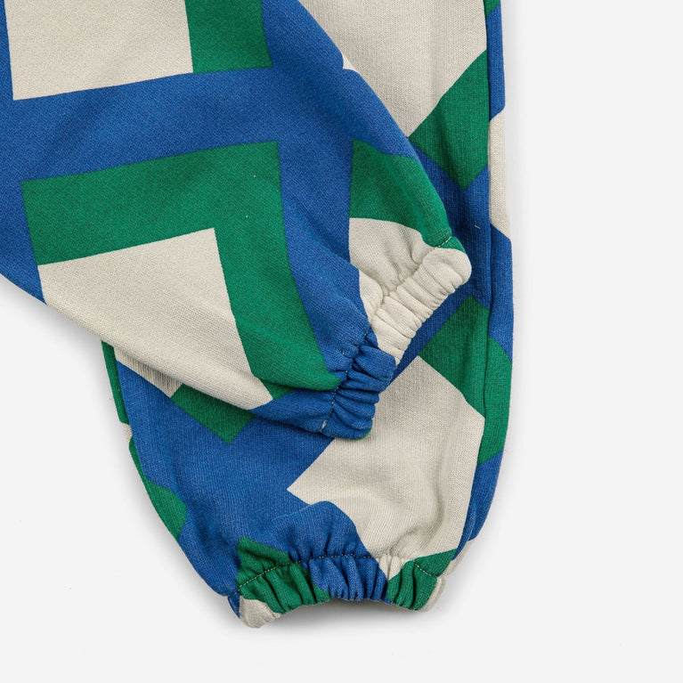 Bobo Choses - Giant Check Jogginghose aus Baumwolle in Offwhite - 4-5 Jahre - 8445782106137 - littlehipstar.com