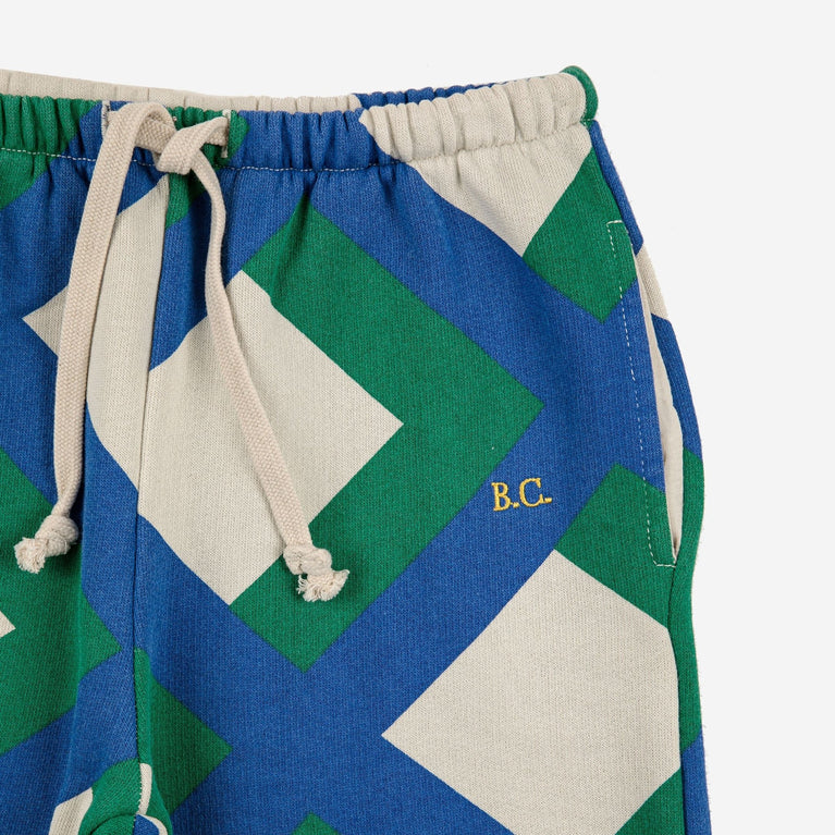 Bobo Choses - Giant Check Jogginghose aus Baumwolle in Offwhite - 4-5 Jahre - 8445782106137 - littlehipstar.com