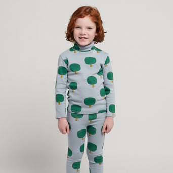 Bobo Choses - Green Tree Leggings aus Bio-Baumwolle in Hellblau - 2-3 Jahre - 8445782105284 - littlehipstar.com
