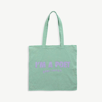 Bobo Choses - I'm a Poet Stofftasche aus Baumwolle - Dunkelgrau - 3000000944356 - littlehipstar.com