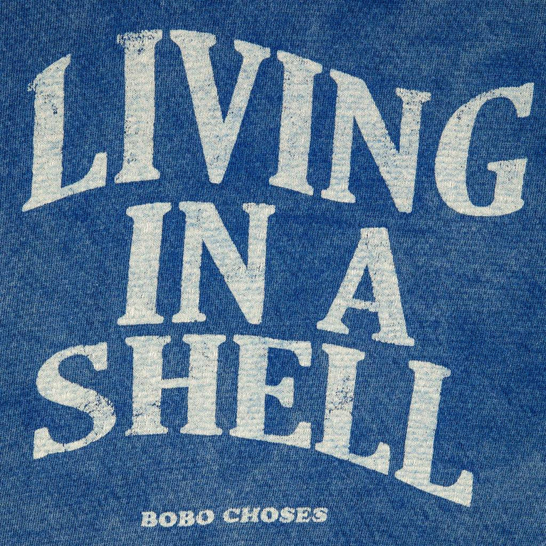 Bobo Choses - Living In A Shell Sweatshirt aus Bio-Baumwolle in Blau - 4-5 Jahre - 8445782025605 - littlehipstar.com