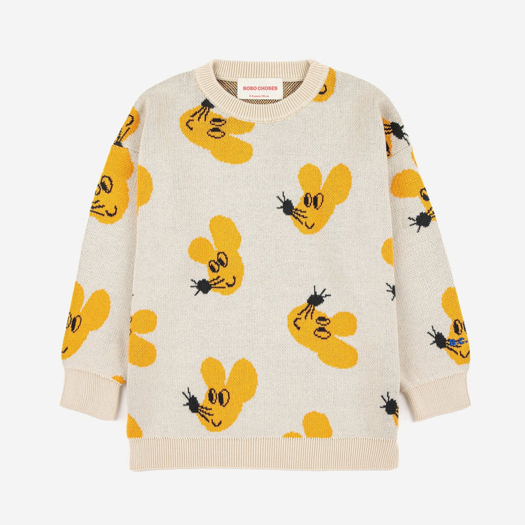Bobo Choses - Mouse Strickpullover aus Baumwolle - 2-3 Jahre - 8445782111759 - littlehipstar.com
