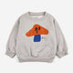 Bobo Choses - Mr. Mushroom Sweatshirt aus Bio-Baumwollmix in Hellgrau - 2-3 Jahre - 8445782103488 - littlehipstar.com