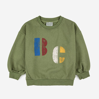 Bobo Choses - Multicolor B.C Sweatshirt aus Bio-Baumwolle in Khaki - 4-5 Jahre - 8445782102184 - littlehipstar.com