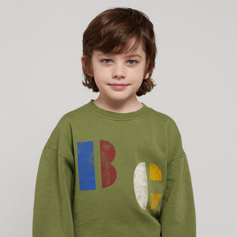 Bobo Choses - Multicolor B.C Sweatshirt aus Bio-Baumwolle in Khaki - 4-5 Jahre - 8445782102184 - littlehipstar.com