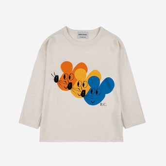 Bobo Choses - Multicolor Mouse Langarmshirt aus Bio-Baumwolle in Weiß - 2-3 Jahre - 8445782100715 - littlehipstar.com
