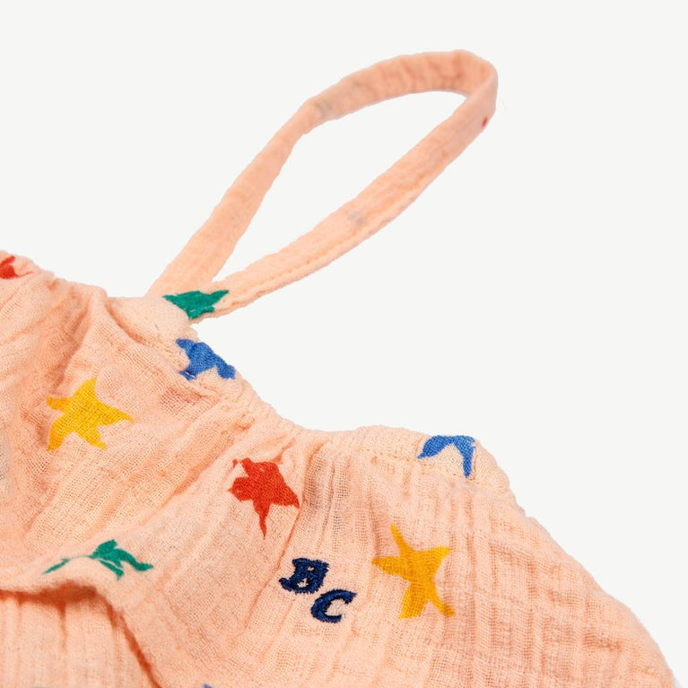 Bobo Choses - Multicolor Stars Jumsuit Einteiler aus Bio-Baumwolle in Rosa - 6 Monate - 8445782012780 - littlehipstar.com