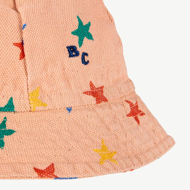Bobo Choses - Multicolor Stars Sonnenhut aus Baumwolle in Rosa - 6-12 Monate - 8445782045061 - littlehipstar.com