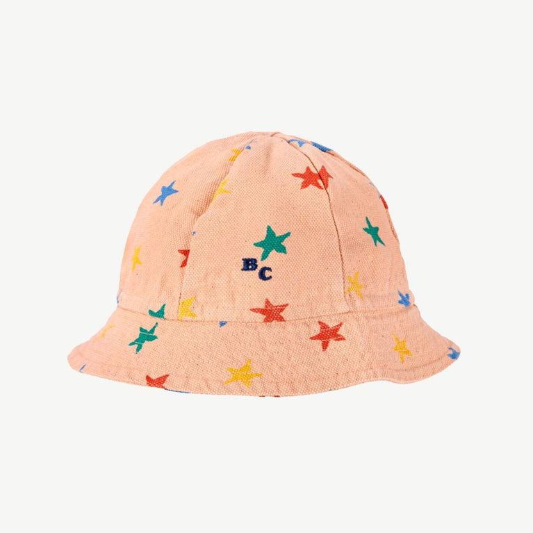 Bobo Choses - Multicolor Stars Sonnenhut aus Baumwolle in Rosa - 12-24 Monate - 8445782045085 - littlehipstar.com