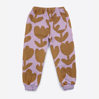Bobo Choses - Retro Flowers Jogginghose aus Baumwolle in Lila - 2-3 Jahre - 8445782106366 - littlehipstar.com
