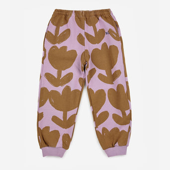 Bobo Choses - Retro Flowers Jogginghose aus Baumwolle in Lila - 2-3 Jahre - 8445782106366 - littlehipstar.com