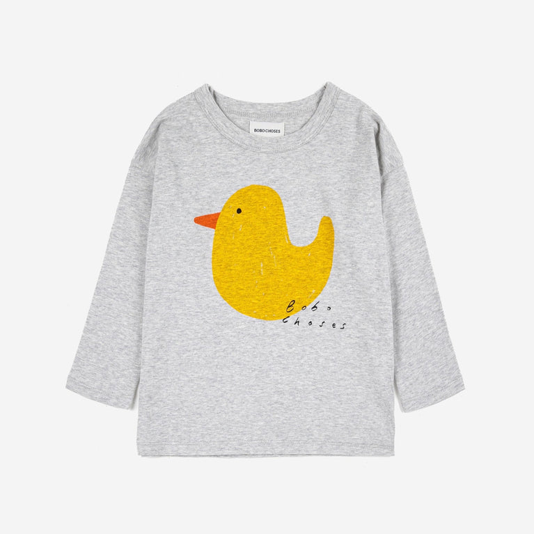 Bobo Choses - Rubber Duck Langarmshirt aus Baumwolle in Hellgrau - 2-3 Jahre - 8445782099408 - littlehipstar.com