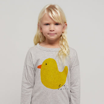 Bobo Choses - Rubber Duck Langarmshirt aus Baumwolle in Hellgrau - 2-3 Jahre - 8445782099408 - littlehipstar.com