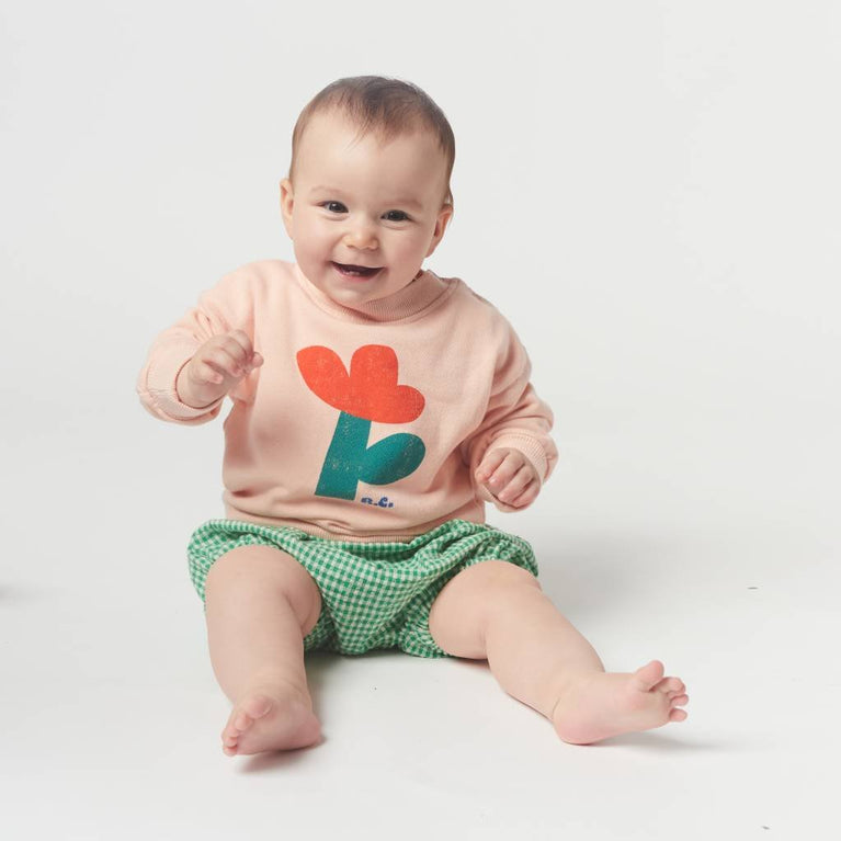 Bobo Choses - Sea Flower Sweatshirt aus Bio-Baumwolle in Rosa - 6 Monate - 8445782010748 - littlehipstar.com