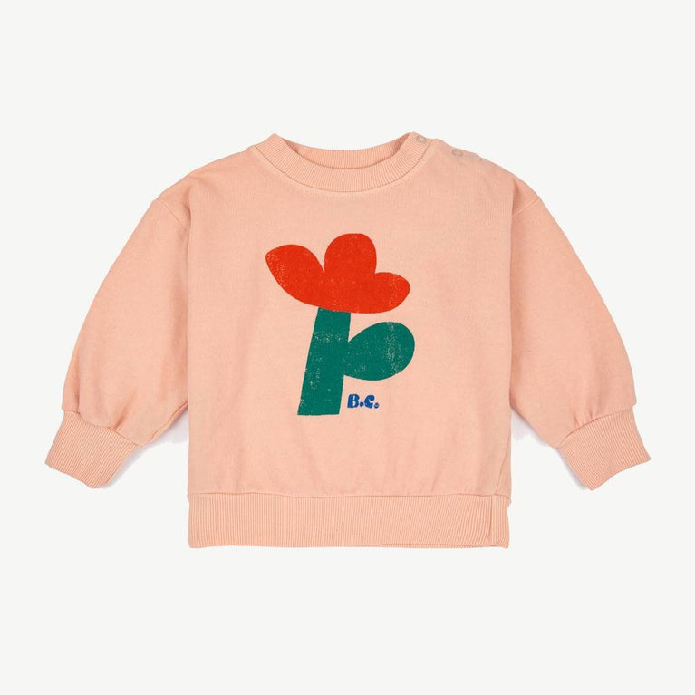 Bobo Choses - Sea Flower Sweatshirt aus Bio-Baumwolle in Rosa - 6 Monate - 8445782010748 - littlehipstar.com