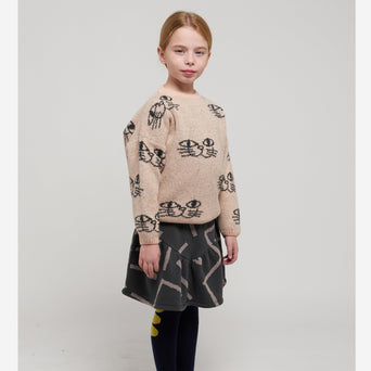 Bobo Choses - Smiling Cat Strickpullover - 2-3 Jahre - 8445782112367 - littlehipstar.com