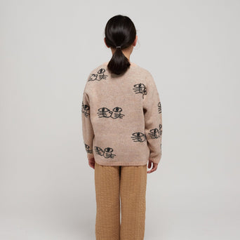 Bobo Choses - Smiling Cat Strickpullover - 2-3 Jahre - 8445782112367 - littlehipstar.com