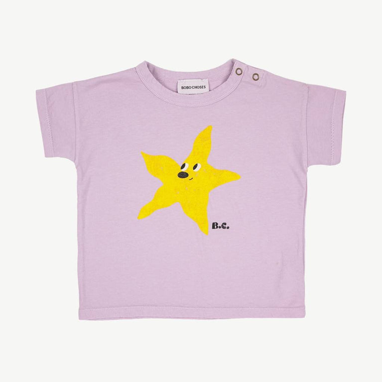 Bobo Choses - Starfish T-Shirt aus Bio-Baumwolle in Lila - 6 Monate - 8445782008226 - littlehipstar.com