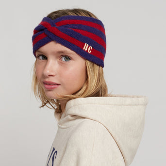 Bobo Choses - Striped Stirnband in Rot - Kopfumfang 52 - 8445782124643 - littlehipstar.com