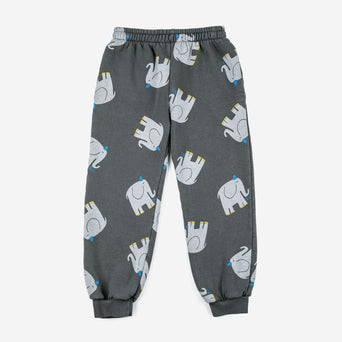 Bobo Choses - The Elephant Jogginghose aus Bio-Baumwolle in Dunkelgrau - 2-3 Jahre - 8445782106717 - littlehipstar.com