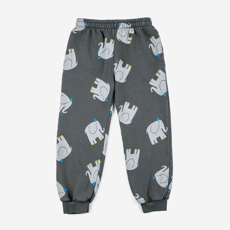 Bobo Choses - The Elephant Jogginghose aus Bio-Baumwolle in Dunkelgrau - 2-3 Jahre - 8445782106717 - littlehipstar.com