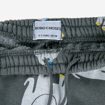 Bobo Choses - The Elephant Jogginghose aus Bio-Baumwolle in Dunkelgrau - 2-3 Jahre - 8445782106717 - littlehipstar.com