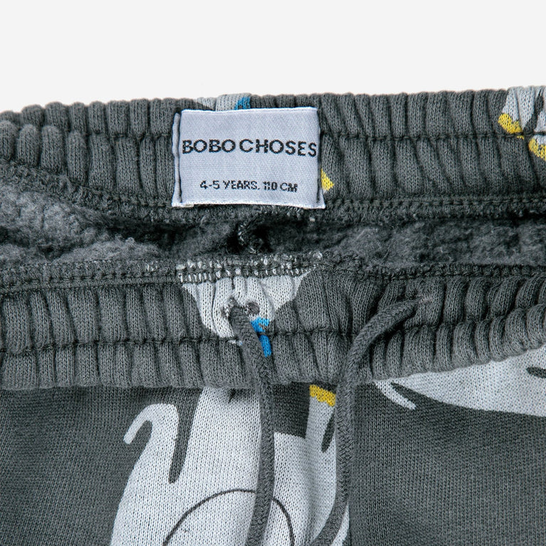 Bobo Choses - The Elephant Jogginghose aus Bio-Baumwolle in Dunkelgrau - 2-3 Jahre - 8445782106717 - littlehipstar.com