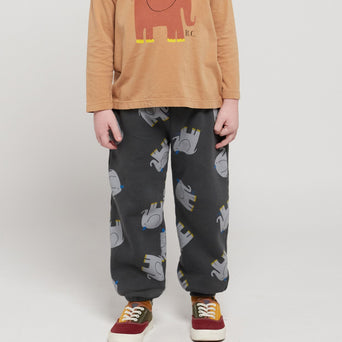 Bobo Choses - The Elephant Jogginghose aus Bio-Baumwolle in Dunkelgrau - 2-3 Jahre - 8445782106717 - littlehipstar.com
