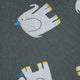 Bobo Choses - The Elephant Kapuzenjacke aus Bio-Baumwolle in Dunkelgrau - 2-3 Jahre - 8445782104911 - littlehipstar.com