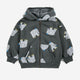 Bobo Choses - The Elephant Kapuzenjacke aus Bio-Baumwolle in Dunkelgrau - 2-3 Jahre - 8445782104911 - littlehipstar.com