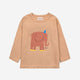 Bobo Choses - The Elephant Langarmshirt aus Bio-Baumwolle in Hellbraun - 2-3 Jahre - 8445782099750 - littlehipstar.com