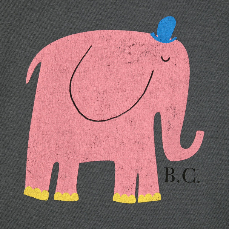 Bobo Choses - The Elephant T-Shirt aus Bio-Baumwolle in Dunkelgrau - 2-3 Jahre - 8445782098791 - littlehipstar.com
