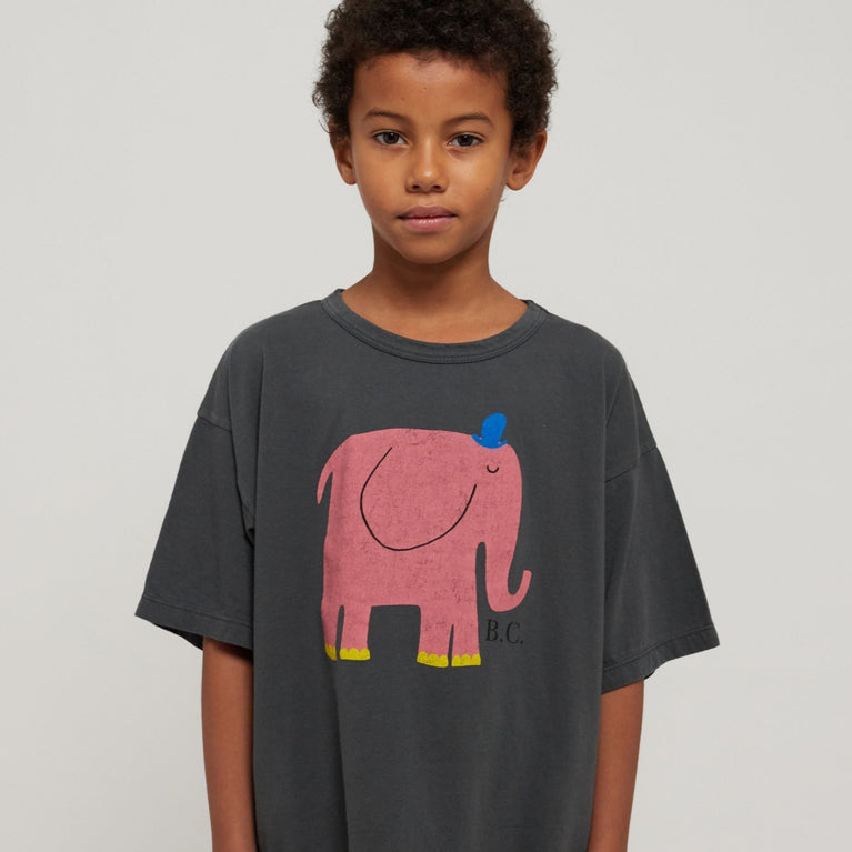 Bobo Choses - The Elephant T-Shirt aus Bio-Baumwolle in Dunkelgrau - 2-3 Jahre - 8445782098791 - littlehipstar.com