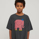 Bobo Choses - The Elephant T-Shirt aus Bio-Baumwolle in Dunkelgrau - 2-3 Jahre - 8445782098791 - littlehipstar.com