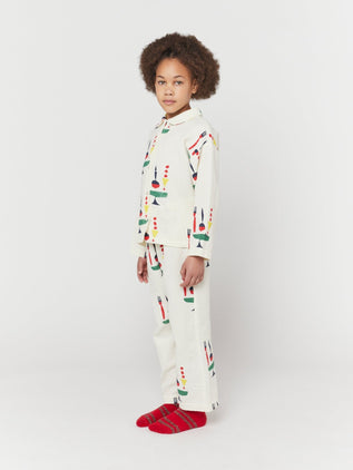 Bobo Choses - The Feast Pyjama aus Baumwolle in Offwhite - 2-teilig - 2-3 Jahre (98) - 8445782149783 - littlehipstar.com