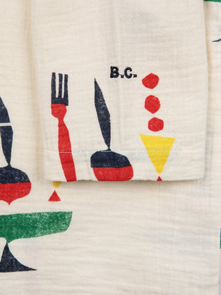 Bobo Choses - The Feast Pyjama aus Baumwolle in Offwhite - 2-teilig - 2-3 Jahre (98) - 8445782149783 - littlehipstar.com
