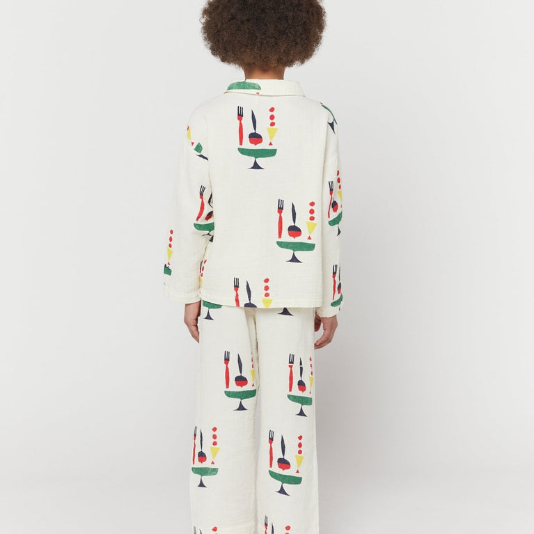 Bobo Choses - The Feast Pyjama aus Baumwolle in Offwhite - 2-teilig - 2-3 Jahre (98) - 8445782149783 - littlehipstar.com