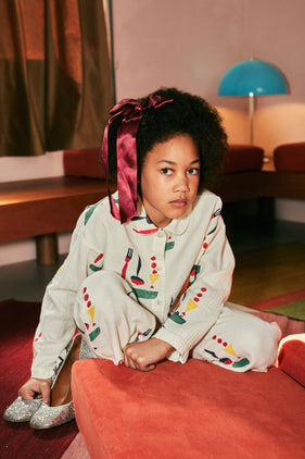 Bobo Choses - The Feast Pyjama aus Baumwolle in Offwhite - 2-teilig - 2-3 Jahre (98) - 8445782149783 - littlehipstar.com