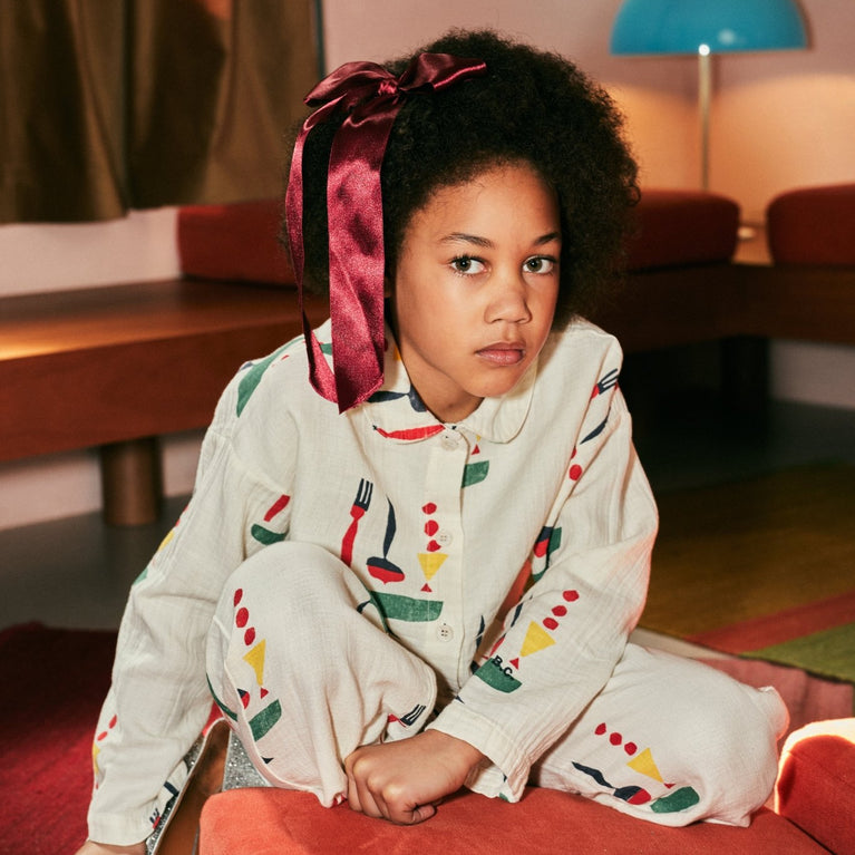 Bobo Choses - The Feast Pyjama aus Baumwolle in Offwhite - 2-teilig - 2-3 Jahre (98) - 8445782149783 - littlehipstar.com