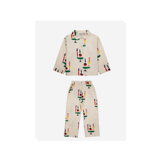 Bobo Choses - The Feast Pyjama aus Baumwolle in Offwhite - 2-teilig - 2-3 Jahre (98) - 8445782149783 - littlehipstar.com